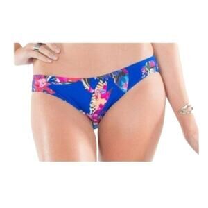 Volcom Colorful High Seas Adventure Bikini Bottom Womens Size Small